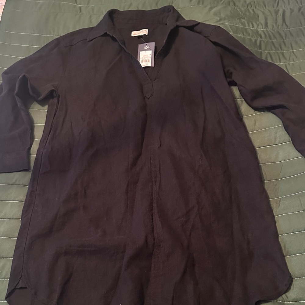 Universal Thread Women’s Casual Black Button Down Shirt Dress